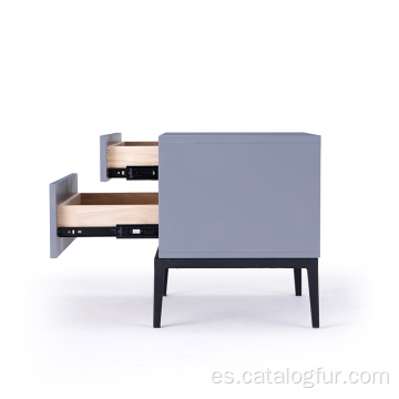 Mesita de noche barata muebles modernos de mesita de noche del dormitorio del gabinete de almacenamiento